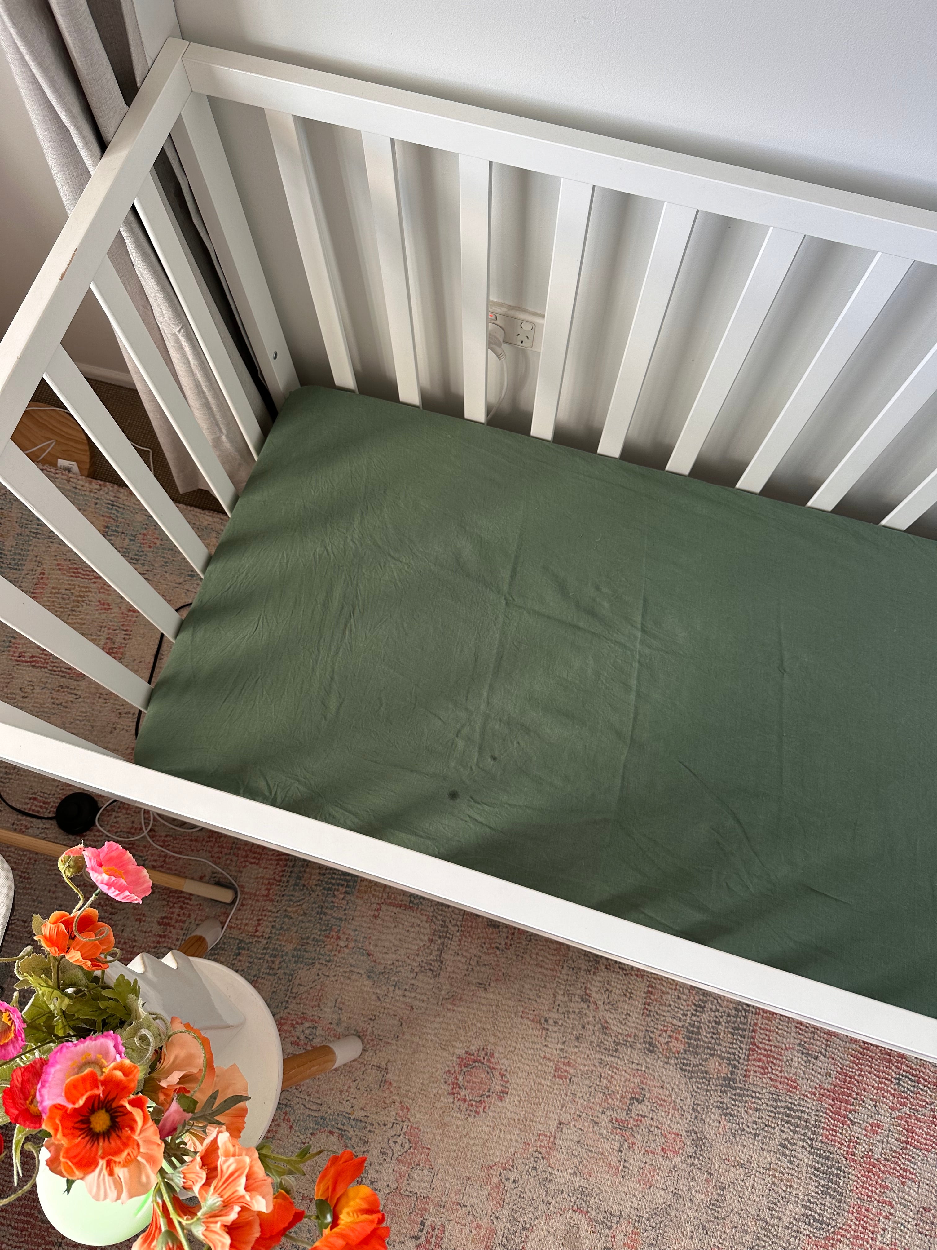 Otis Linen Cot Sheet