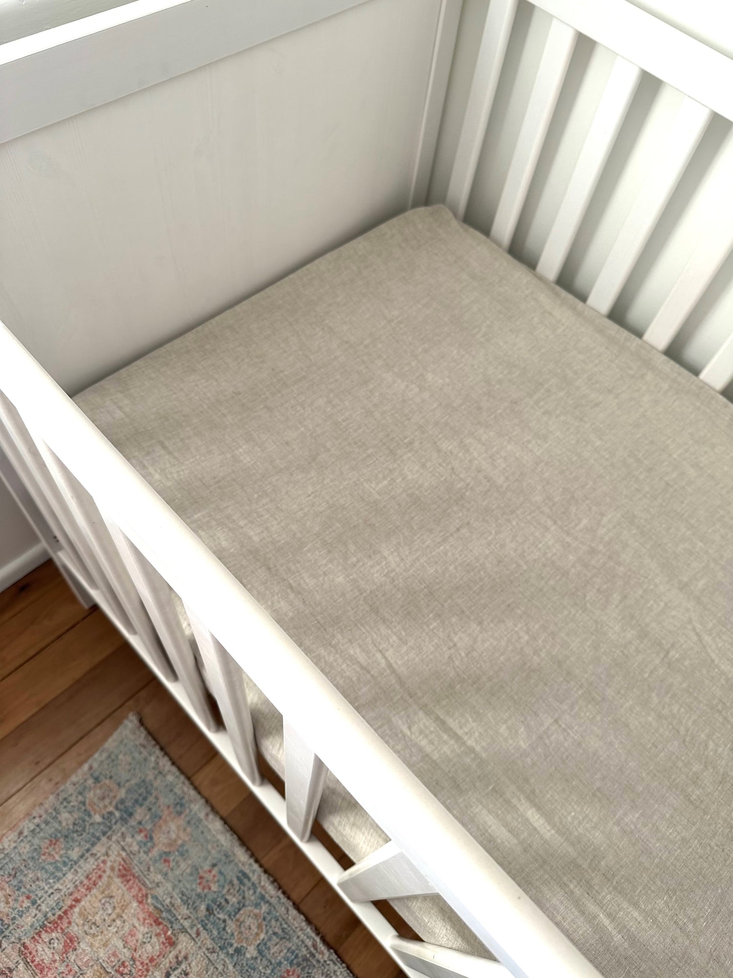 Leni Linen Cot Sheet