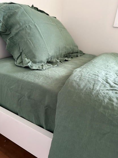 Otis Linen Fitted Sheet